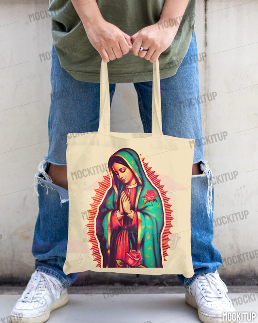 BOLSO DE MANTA VIRGEN DE GUADALUPE